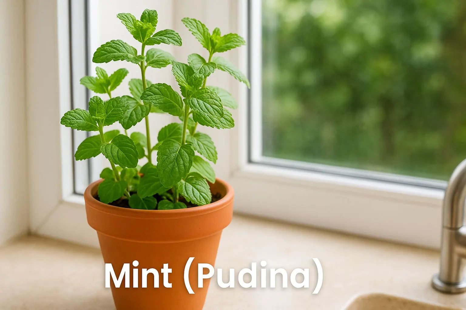 Mint (Pudina) Grow Right on Your Kitchen Windowsill - Urban Plant